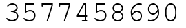 Число 3577458690.