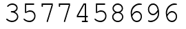 Число 3577458696.