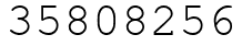 Число 35808256.