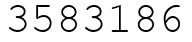 Число 3583186.