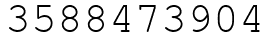 Число 3588473904.