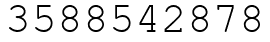 Число 3588542878.