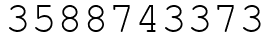 Число 3588743373.