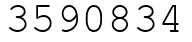 Число 3590834.