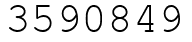 Число 3590849.
