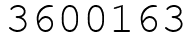 Число 3600163.