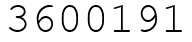 Число 3600191.