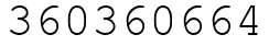 Число 360360664.