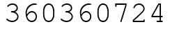 Число 360360724.