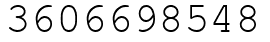 Число 3606698548.
