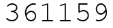 Число 361159.