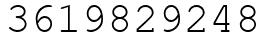 Число 3619829248.