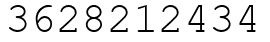 Число 3628212434.