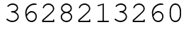 Число 3628213260.