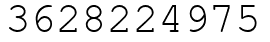 Число 3628224975.
