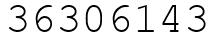 Число 36306143.