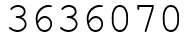 Число 3636070.