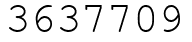 Число 3637709.