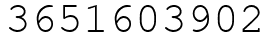 Число 3651603902.