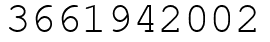 Число 3661942002.