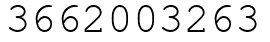 Число 3662003263.