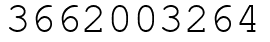 Число 3662003264.