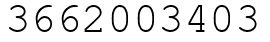 Число 3662003403.
