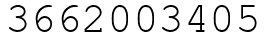 Число 3662003405.