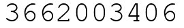 Число 3662003406.