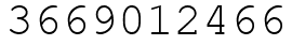 Число 3669012466.
