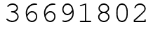 Число 36691802.