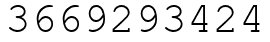 Число 3669293424.