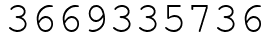 Число 3669335736.