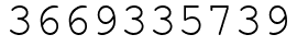 Число 3669335739.