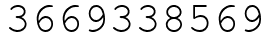 Число 3669338569.