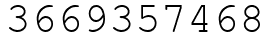Число 3669357468.