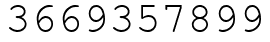 Число 3669357899.