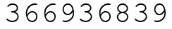 Число 366936839.