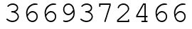 Число 3669372466.