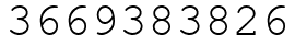 Число 3669383826.