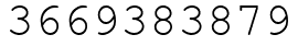 Число 3669383879.