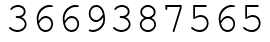 Число 3669387565.