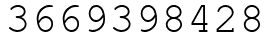 Число 3669398428.