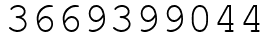 Число 3669399044.