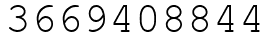Число 3669408844.