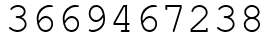 Число 3669467238.