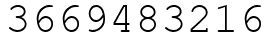 Число 3669483216.