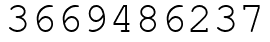 Число 3669486237.