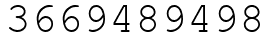 Число 3669489498.