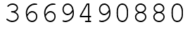 Число 3669490880.
